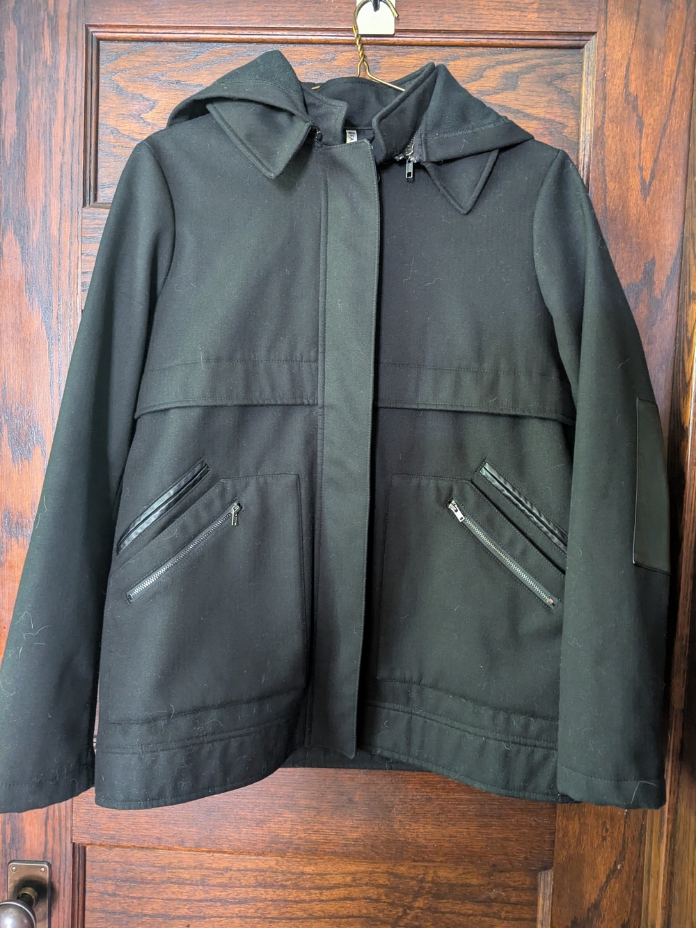 ✨ NWOT Fabletics Pella Coat w/Hood, Back & Zip Pockets - Women's Small